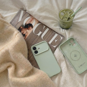 Tech-Protect silikoninis MagSafe dėklas iPhone 17 žalias