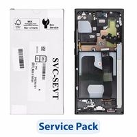 ServicePack LCD ekranas SAMSUNG Note 20 Ultra 5G N986 / N985 GH82-31453A mistinis juodas