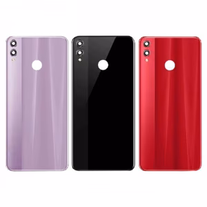Galinis dangtelis suderinamas su Huawei Honor 8X / raudonas / (su kameros stikliuku) HQ