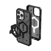 UAG Pathfinder skaidrus Magnetinis rinkinys su Magnetiniu žiediniu stovu iPhone 16 Pro Max - juodas