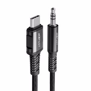 Audio adapteris Acefast C1-08 USB-C to 3.5mm (M) 1.2m juodas