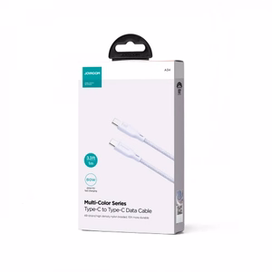 Joyroom Multi-Color Series S-A34 USB-C / USB-C PD 60W kabelis 1m - violetinis