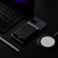 Spigen Valentinus Magnetinė piniginė su MagSafe - juoda