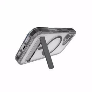 ZAGG Santa Cruz Snap KS MagSafe Dėklas with Stand iPhone 17 - Clear and Juodas