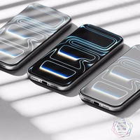 "Ringke Easy Slide" apsauginis atspindintis grūdintas stiklas "iPhone 17 Pro Max