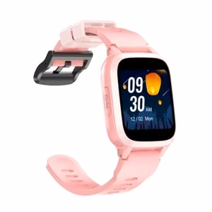 HiSmart Q112A 4G GPS išmanusis laikrodis vaikams su vaizdo skambučiais, rožinis