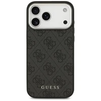Guess 4G Classic Logo Magnetinis dėklas telefonui iPhone 17 Pro Max - juodas