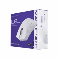 Machenike L8 Max Belaidė žaidimų pelė su Krovimo stotelė - juodas