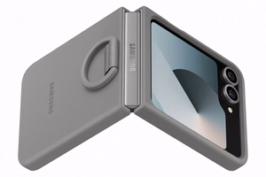 PF741TJEGWW silikoninis dėklas Samsung Galaxy Flip6, pilkas