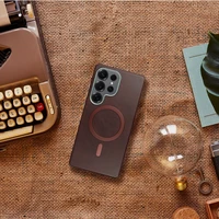 GENTLEMAN MAG COVER Dėklas telefonui, suderinamas su MagSafe, skirtas SAMSUNG A26 rudas