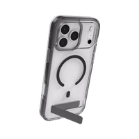 ZAGG Santa Cruz Snap KS Magnetinis dėklas telefonui su stovu iPhone 17 Pro Max – skaidrus ir juodas