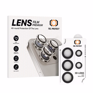 Apsauginis grūdintas stiklas Tel Protect 3D Lens on camera for Samsung Galaxy S26 Ultra black (lęšis 5 vnt.)