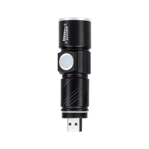 Rebel aliuminis žibintuvėlis, 3 W, ZOOM, USB kištukas