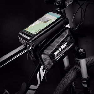 WILDMAN дорожная сумка для рамы велосипеда с молнией E6S 1,2L (4"-7") черная