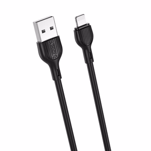 XO laidas NB200 USB - Lightning 2,0m 2.1A, juodas