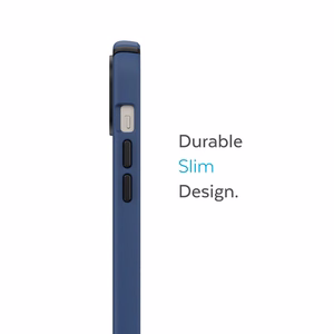 Чехол Speck Presidio2 Pro для iPhone 15 Plus / 14 Plus, с антимикробной защитой Microban, цветовая комбинация «Coastal Blue / Black / White»
