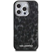 Karl Lagerfeld IML Leopard Pattern MagSafe deklas iPhone 16 Pro Max - juodas