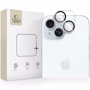Tech-Protect Cam Fit+ Kameros dangtelis skirtas iPhone 14 / 14 Plus / 15 / 15 Plus - skaidrus