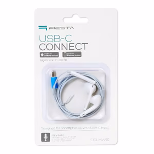 Laisvų rankų įranga Fiesta FISEMW10 Type-C balta