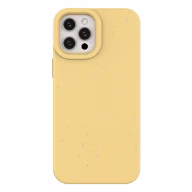 Eco Case geltonas silikoninis dėklas telefonui iPhone 12 Pro