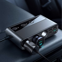 Įkroviklis automobilinis Joyroom (JR-CL06) 9in1 (5xUSB; 1xUSB-C; 154W) juodas