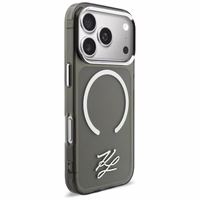 Karl Lagerfeld IML KL Script Logo MagSafe Dėklas for iPhone 17 Pro - juodas