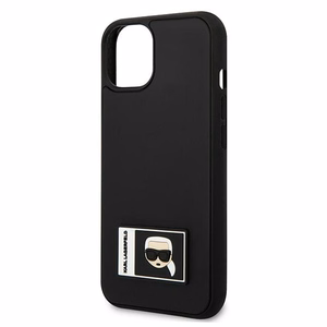 Dėklas telefonui Karl Lagerfeld Ikonik Patch Case iPhone 13 - juodas