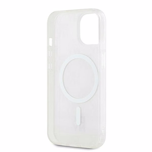 DKNY IML languotas mono raštas ir spausdintos juostelės Magnetinis dėklas iPhone 15 / 14 / 13 - rožinė