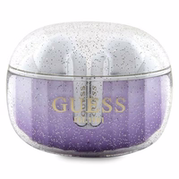 Guess Glitter Gradient TWS Bluetooth ausinės su ENC įkrovimo stotimi - violetinės