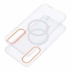 Dėklas Samsung A27 Go Orange suderinamas su MagSafe skaidrus
