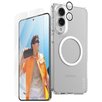 CARE by PanzerGlass Flagship 3in1 dėklas+stiklas+lęšis Samsung Galaxy S25 Edge - permatomas