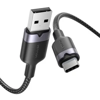 USB 2.0 A į USB-C 3A kabelis Vention CTNBF 1 M (juodas)