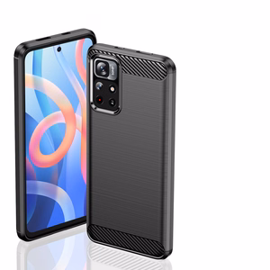 Anglies dėklas lankstus apvalkalas Xiaomi Redmi Note 11 juodas