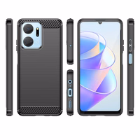Karbono dėklas telefonui Honor Play 40 Plus / Honor X7a (m) - juodas