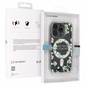 Tel Protect Gėlių Magnetinis dėklas telefonui Iphone 13 Pro Max dizainas 5