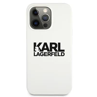 Karl Lagerfeld silikoninis dėklas telefonui su Stack Logo iPhone 13 Pro / 13 6.1" - baltas