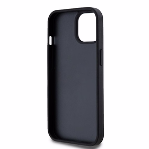 DKNY Odinis languotas mono raštas ir spausdintos juostos dėklas telefonui iPhone 15 Plus / 14 Plus - juodas