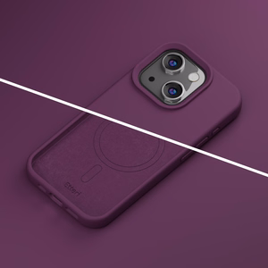 Etteri Silicone Mag dėklas, skirtas iPhone 14 6,1 col., tamsios vyšnių spalvos