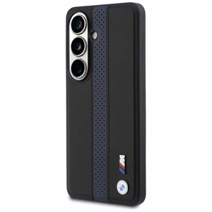 BMW Perforated Stripe Logo MagSafe Dėklas for Samsung Galaxy S26 - mėlynas