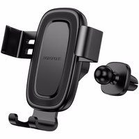 Borofone automobilinis laikiklis BH129 Follower gravitacinis prie oro angos juodas