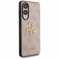 Guess Big 4G Logo Classic Logo dėklas Samsung Galaxy S25 Edge telefonui - rožinis