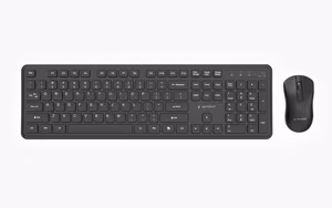 Gembird KBS-WPS-01 Slim Pro Business Wireless Desktop Set, Black, US Layout