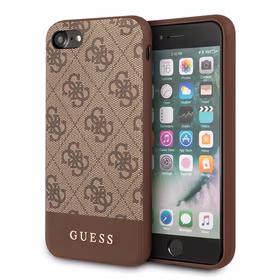 Guess 4G Stripe Collection dėklas telefonui iPhone 7 / 8 / SE 2020 / SE 2022 - Rudas
