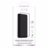 Puro Frame Grūdintas stiklas for Samsung Galaxy S26 Plus - with juodas Frame