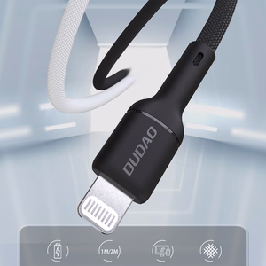 Dudao L9X 30W USB-C - Lightning kabelis 1m - juodas