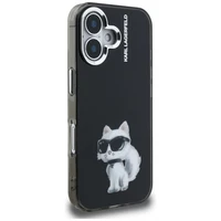 Karl Lagerfeld IML Aquarelle Choupette & Logo iPhone 16 deklas - juodas