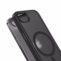 Crong Hybrid Frost MAG Cover - iPhone 17e / 16e MagSafe dėklas (juodas)