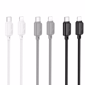 Kabelis USB C į Lightning Hoco PD 27W 1 m X113 juodas