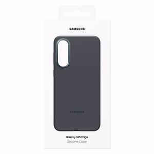 Samsung silikoninis dėklas EF-PS937CBE Samsung Galaxy S25 Edge telefonui - juodas