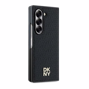 DKNY Dėklas telefonui Samsung Galaxy Z Fold6 su kartotiniu dizainu Stack Logo - juodas